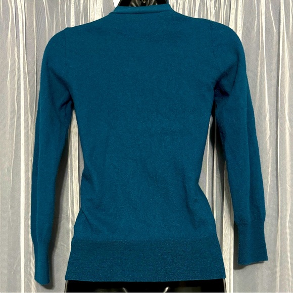 J. Crew Dark Teal Wool Cardigan - Picture 2 of 5